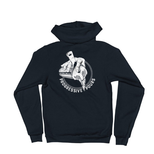 Unisex fleece zip up hoodie - Image 4