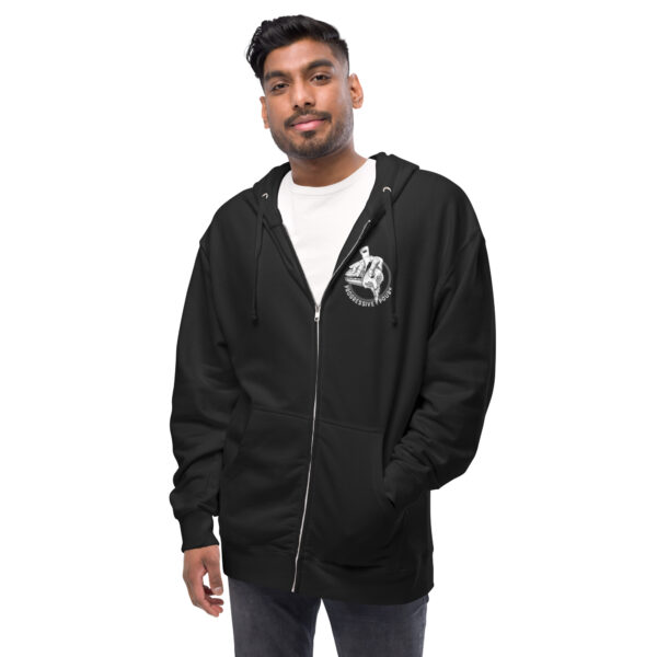 Unisex fleece zip up hoodie - Image 2